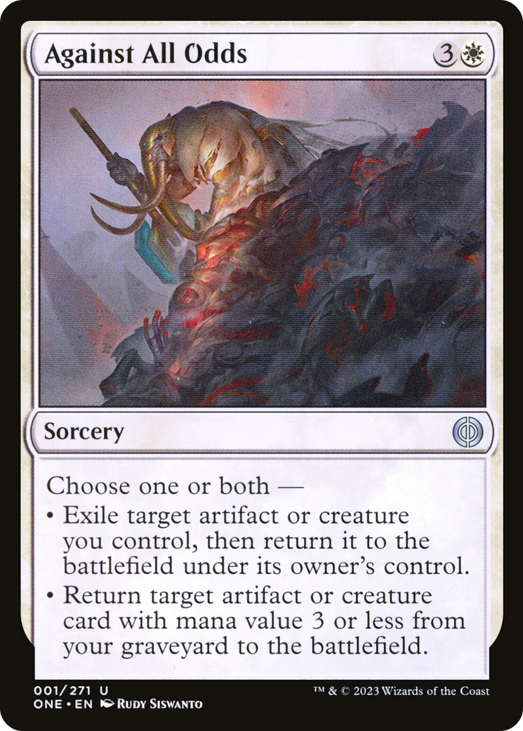 Against All Odds (ONE-001) - Phyrexia: All Will Be One Foil