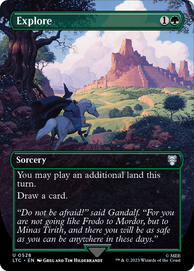 Explore (LTC-528) - Tales of Middle-earth Commander (Borderless) Foil