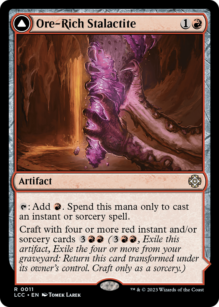 Ore-Rich Stalactite // Cosmium Catalyst (LCC-023) - The Lost Caverns of Ixalan Commander: (Extended Art) Foil
