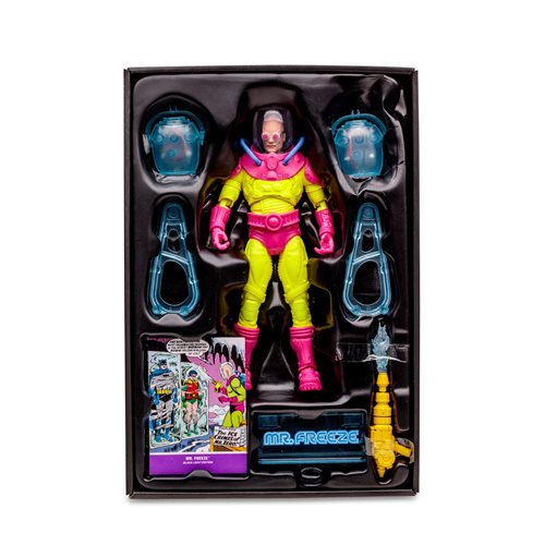 DC Multiverse Mr. Freeze Black Light Gold Label 7-Inch Scale Action Figure - Entertainment Earth Exclusive