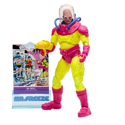 DC Multiverse Mr. Freeze Black Light Gold Label 7-Inch Scale Action Figure - Entertainment Earth Exclusive