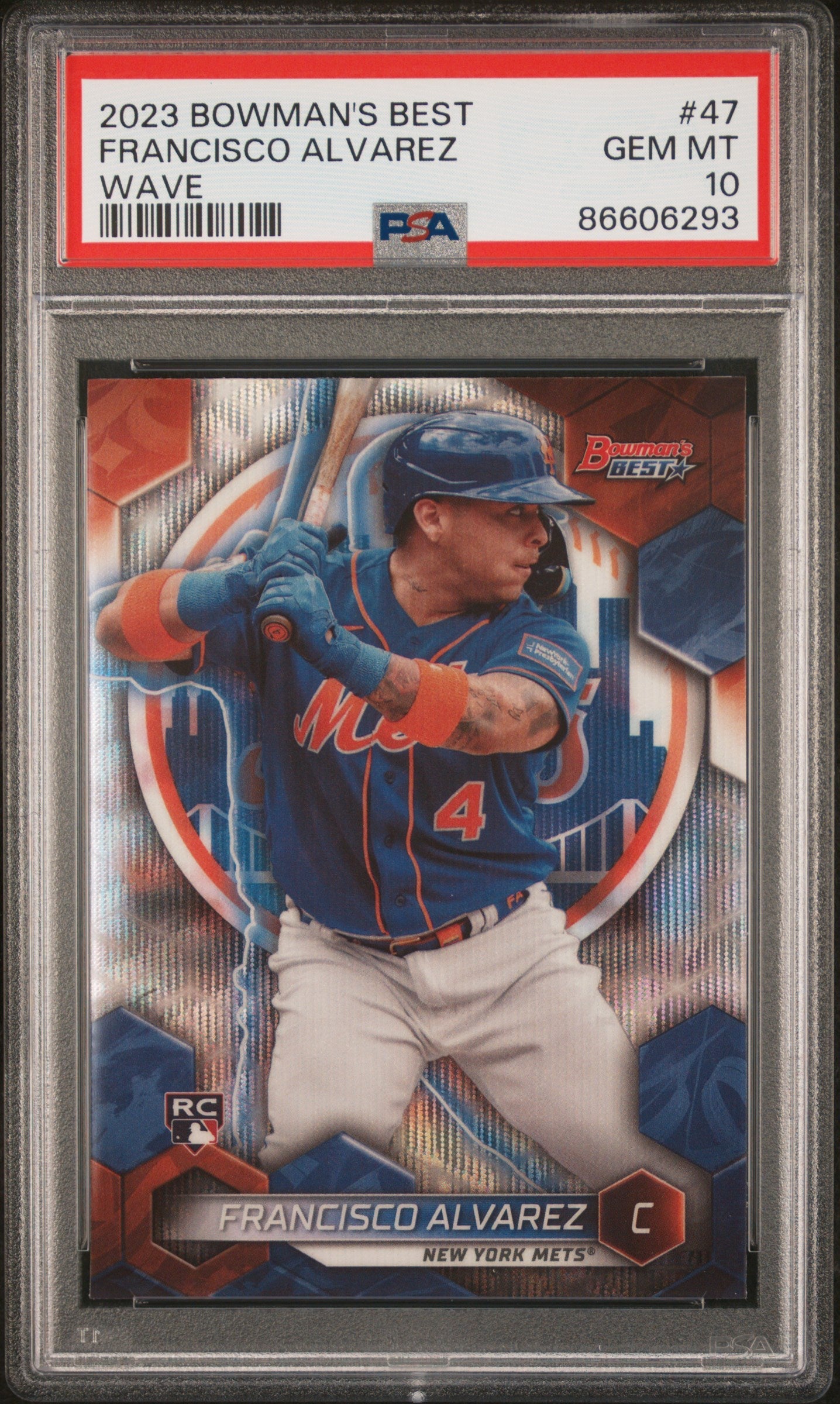Graded 2023 Topps Bowmans Best Francisco Alvarez #47 Wave Rookie RC Baseball Card PSA 10 Gem Mint - Golden Apple Comics