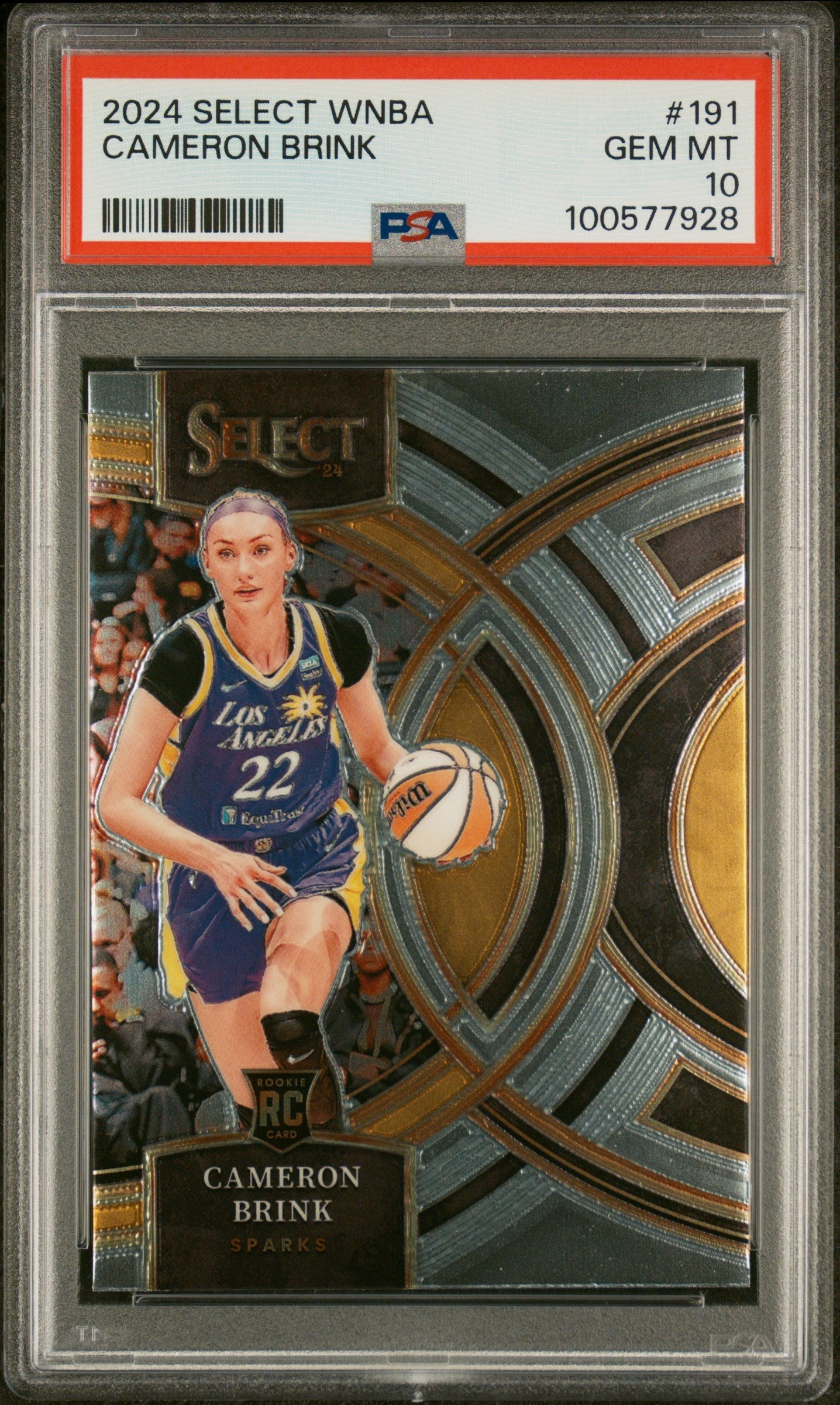 Graded 2024 Panini Select WNBA Cameron Brink #191 Rookie RC Basketball Card PSA 10 Gem Mint