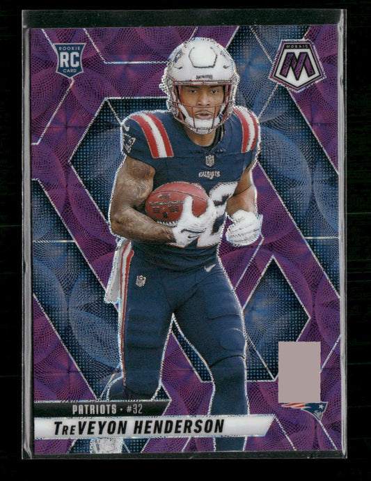 2025 Panini Mosaic Scope Purple TreVeyon Henderson Rookie #325