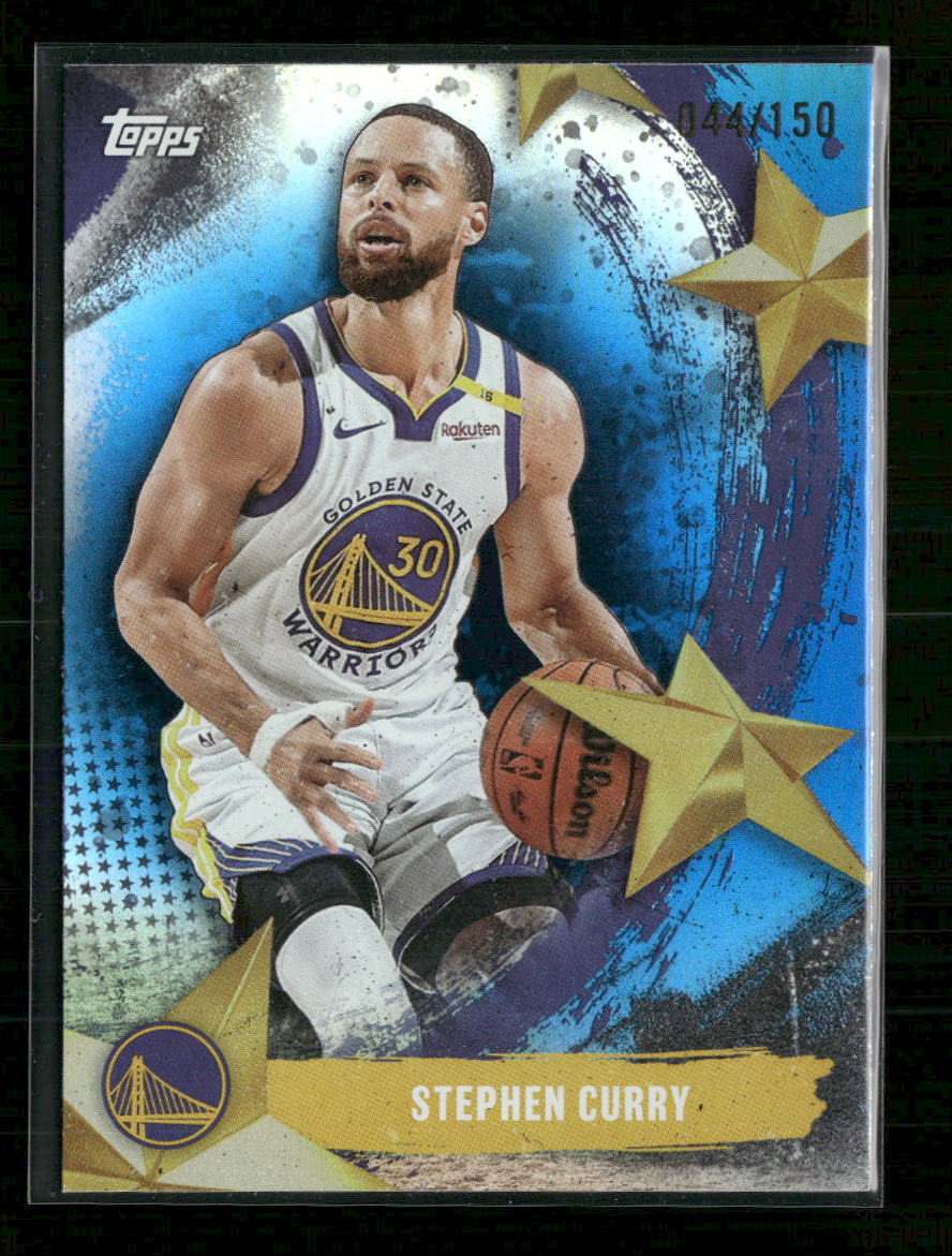 2025-26 Topps Stars of the NBA Blue Rainbow Stephen Curry #/150 #SA-5