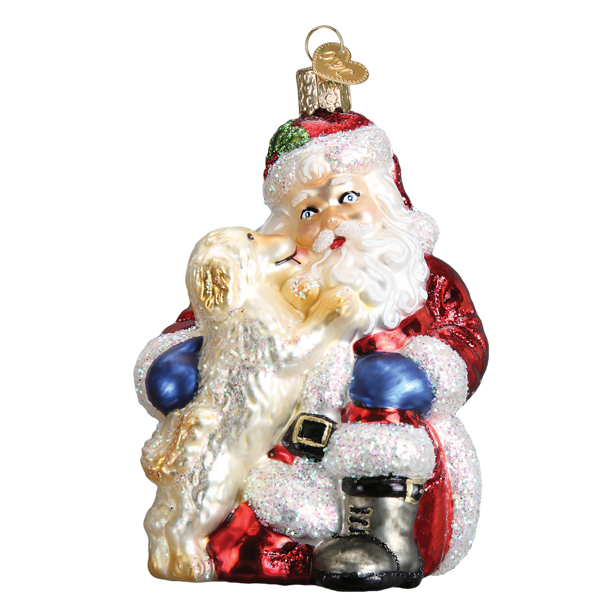 Santa's Puppy Love Ornament