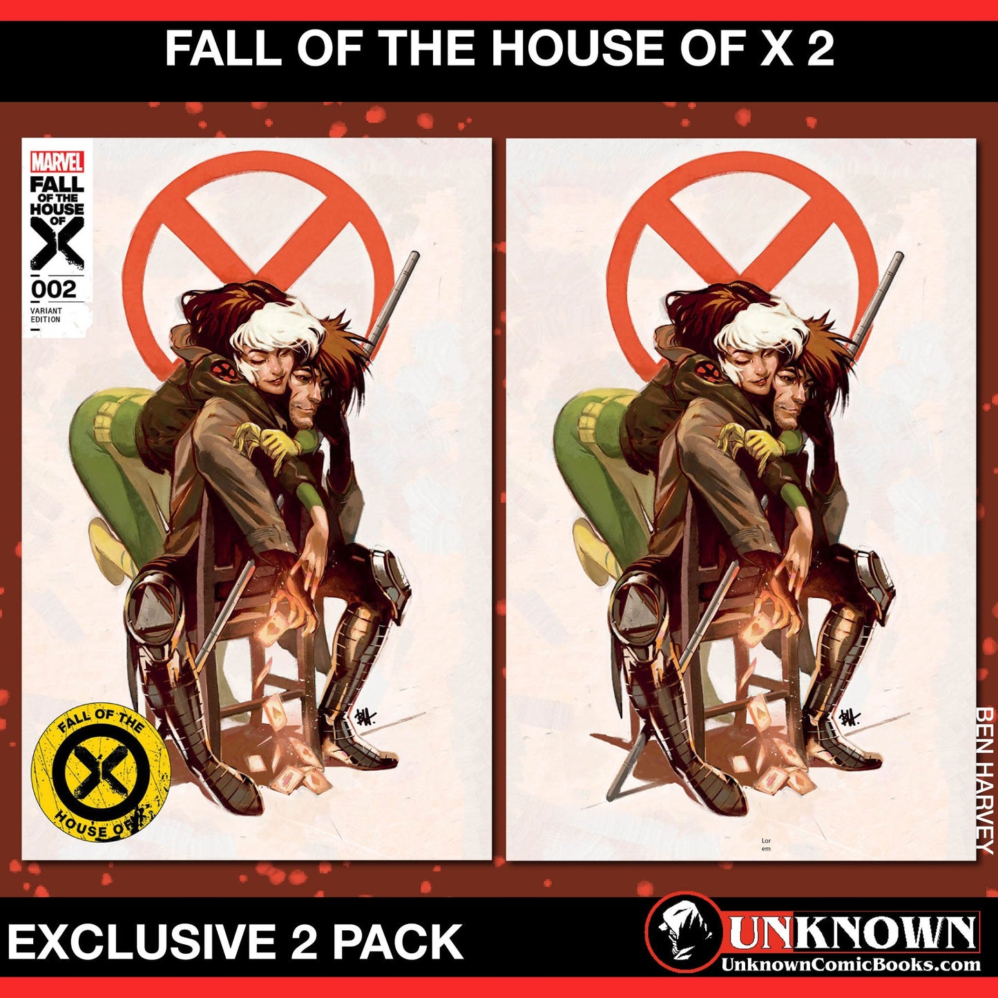 [2 Pack] Fall Of The House Of X 2 Unknown Comics Ben Harvey Exclusive Var [Fhx] (02/14/2024)
