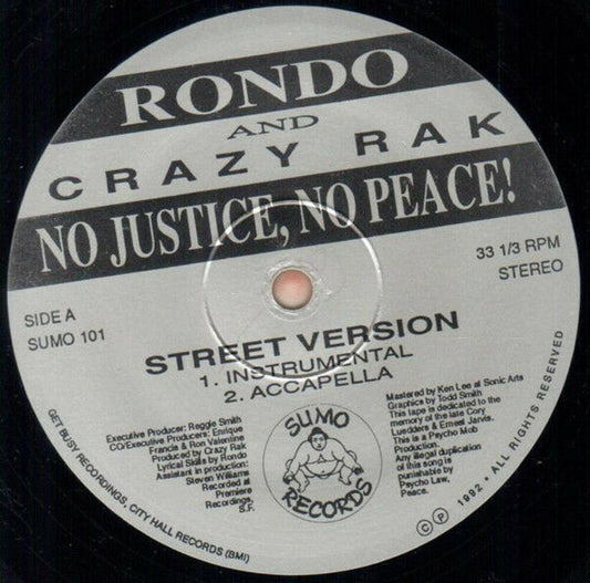 No Justice, No Peace [LP]