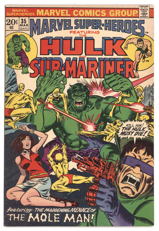 Marvel Super Heroes 35 1973 FN Tales To Astonish 80 Hulk Sub-Mariner Mole Man