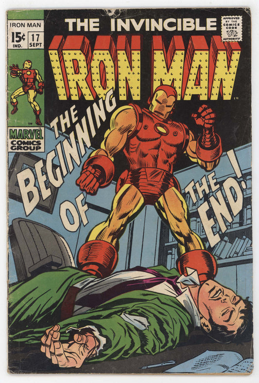 Invincible Iron Man 17 Marvel 1969 VG Johnny Craig Archie Goodwin 1st Midas