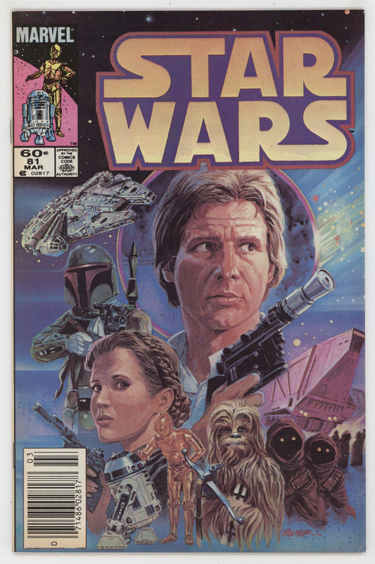 Star Wars 81 Marvel 1984 VF Princess Leia Han Solo Boba Fett Millenium Falcon