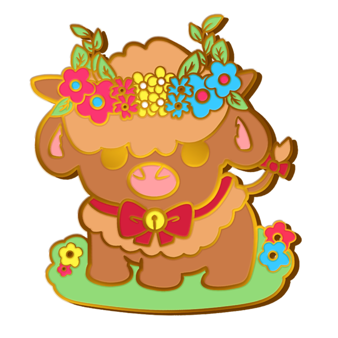 Pride Cow: Pansexual Rainbow LGBTQIA+ Enamel Pin - Golden Apple Comics