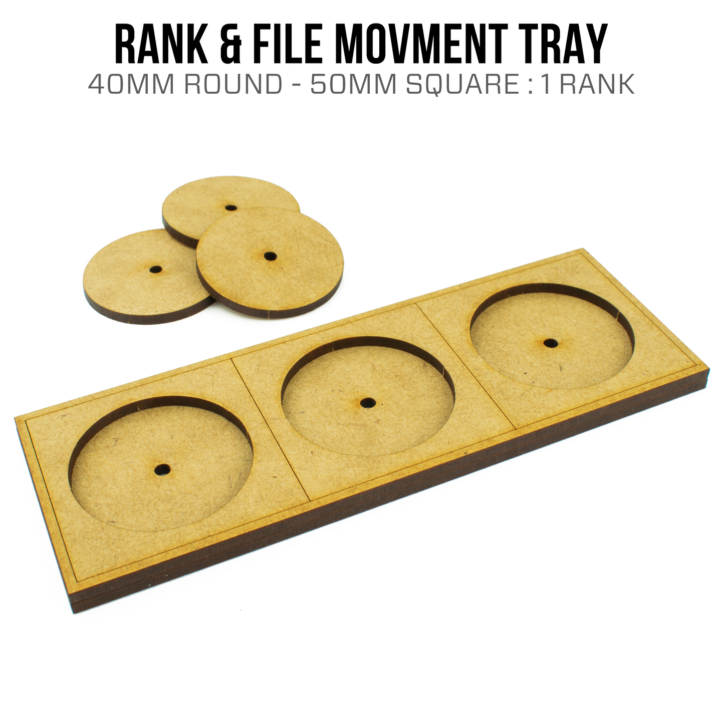 40mm Circle (50mm Square) Movement Trays - Golden Apple Comics