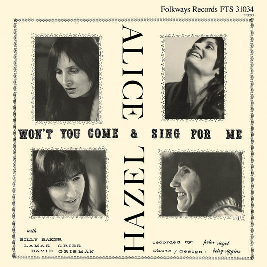 Won't You Come & Sing For Me [LP]