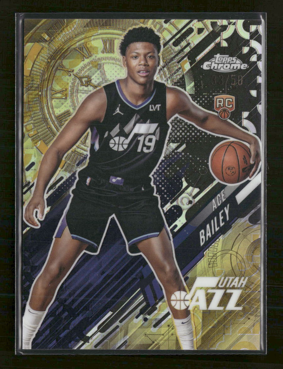 2025-26 Topps Chrome Go Time Gold Refractor Ace Bailey #/50 #GT-20 - Golden Apple Comics