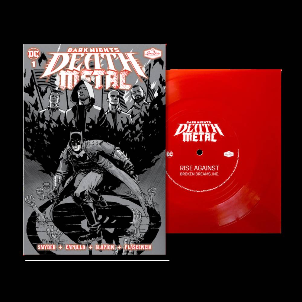 Dark Nights: Death Metal #1 Soundtrack Special Edition - Rise Against with Flexi Single 'Broken Dreams, Inc' [7" Vinyl]