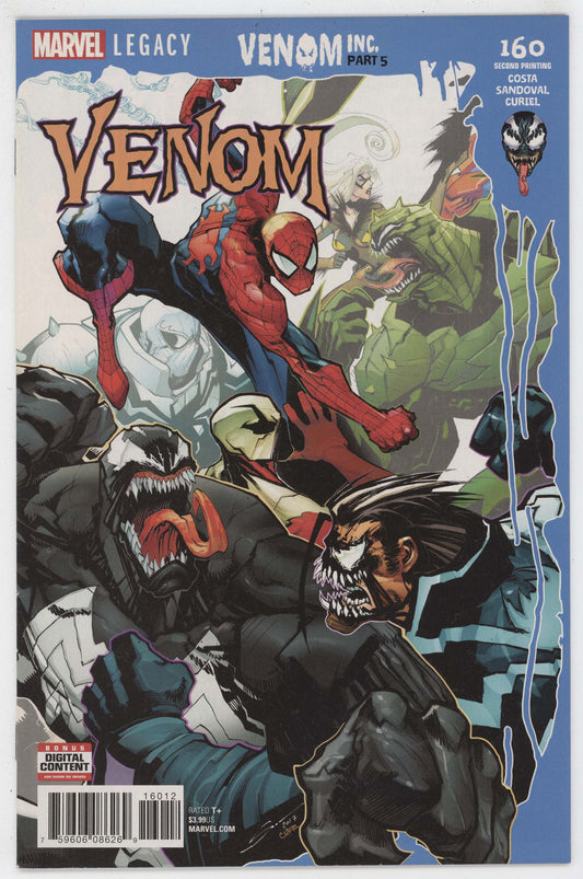 Venom 160 Marvel 2018 NM- 9.2 2nd Print Gerardo Sandoval Variant Maniac