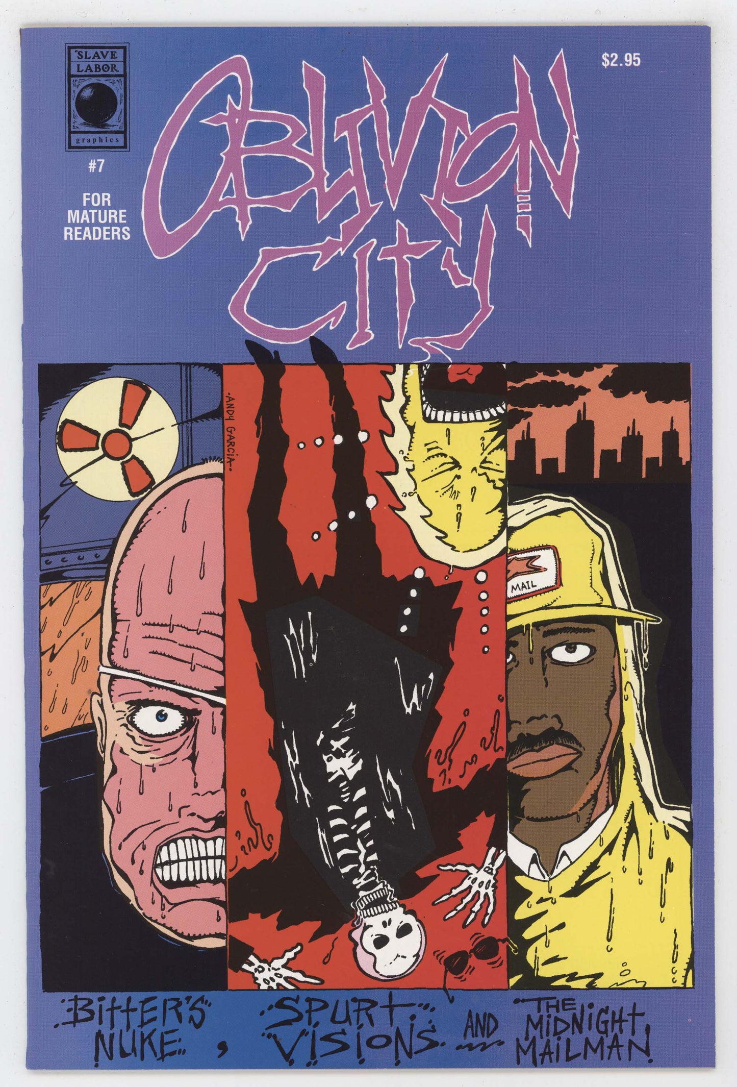 Oblivion City 7 Slave Labor 1992 NM Andy Garcia