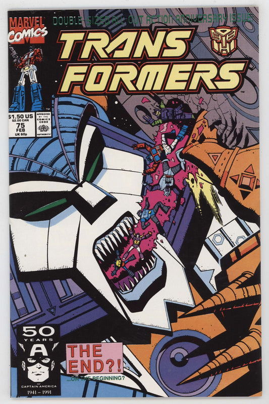 Transformers 75 Marvel 1991 NM- 9.2 Optimus Prime Unicron