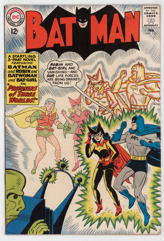 Batman 153 DC 1962 VG Sheldon Moldoff Robin Batgirl Batwoman