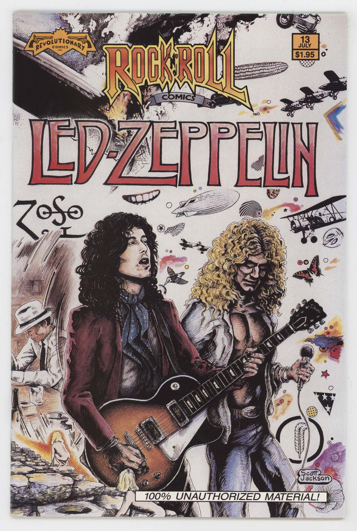 Rock N Roll Comics 13 Revolutionary 1990 NM Led Zeppelin Biography Jimmy Page