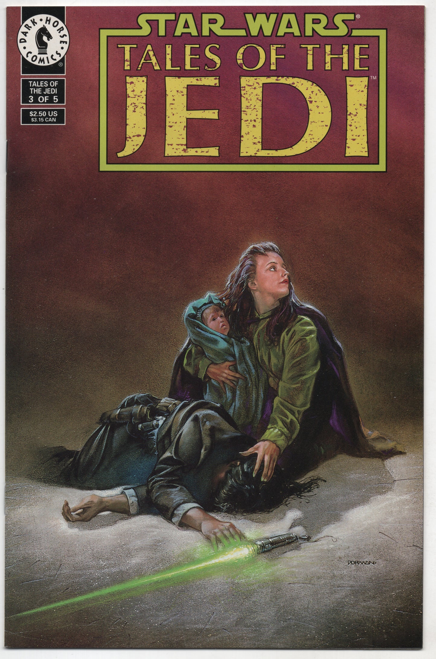 Star Wars Tales Of The Jedi 3 A Dark Horse 1993 NM Dave Dorman