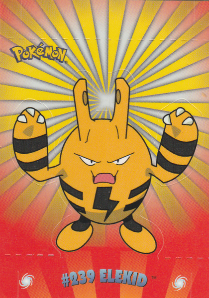 Elekid Pop Up (10 of 10) [Topps Pokemon Johto Series 1] - Golden Apple Comics