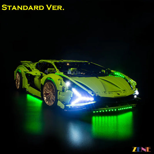 Light Kit for LEGO Lamborghini Sian Fkp37 #42115