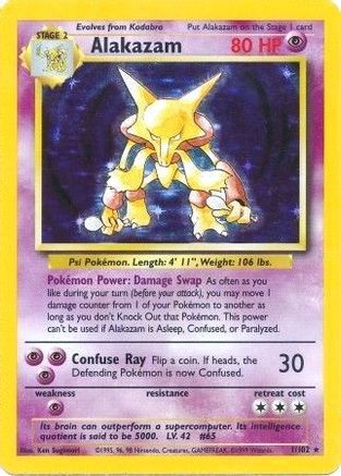 Alakazam 001/102 - Base Set Holofoil