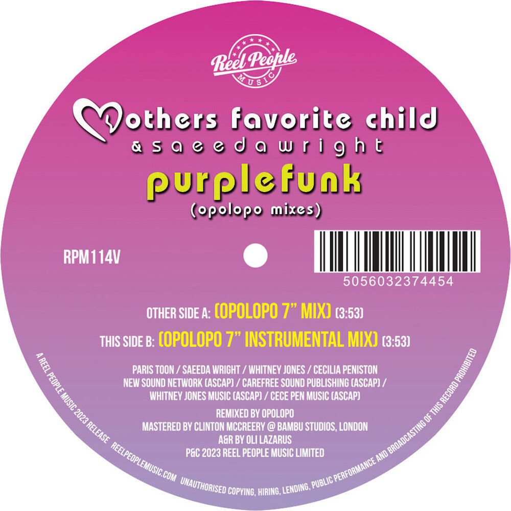 Purple Funk (Opolopo Remixes) [Colored Vinyl] (Purp)