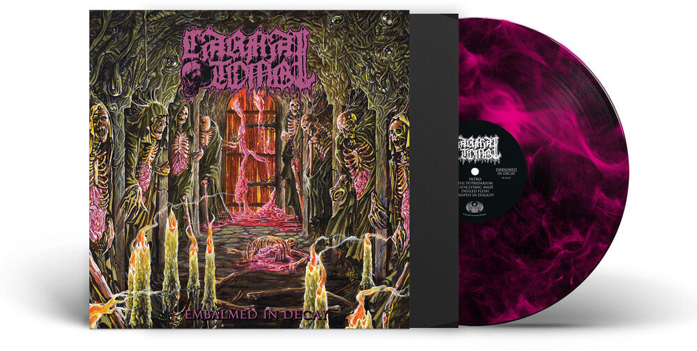 Embalmed In Decay - Magenta/Black Marble [Colored Vinyl]