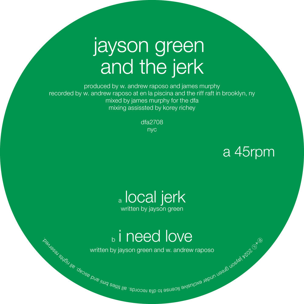Local Jerk / I Need Love [12" Vinyl]