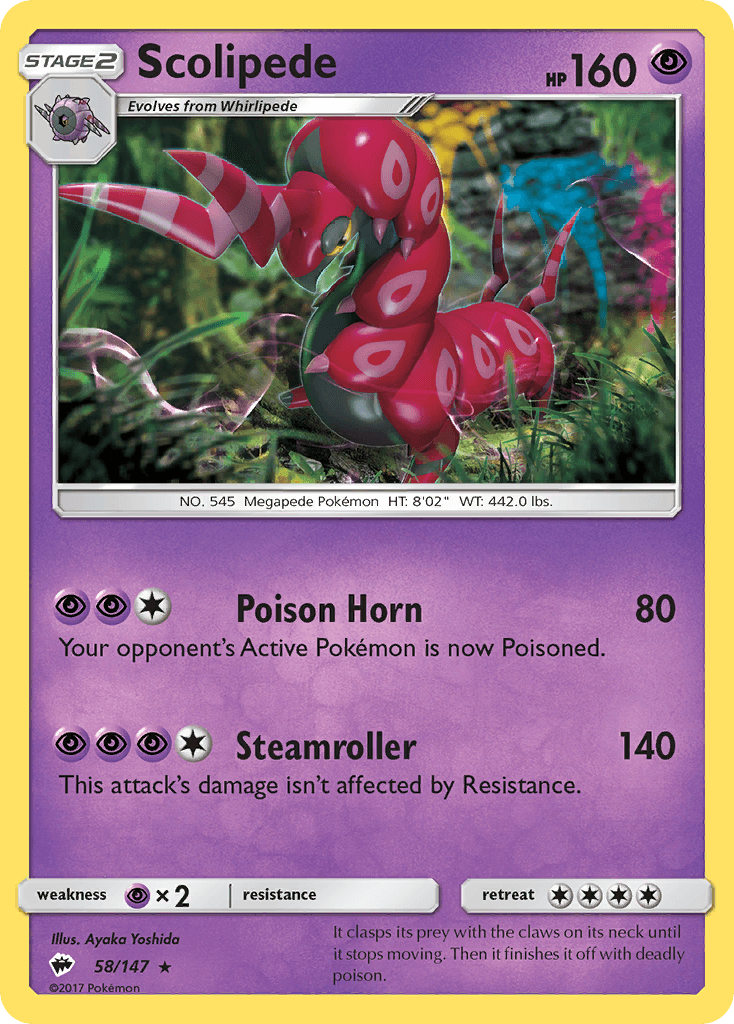 Scolipede (58/147) [Sun & Moon: Burning Shadows]
