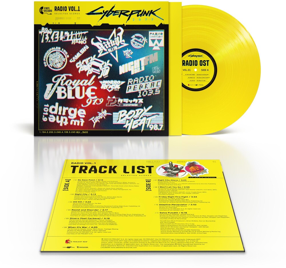 Cyberpunk 2077 Radio 1 / Various [Clear Vinyl] (Ylw)