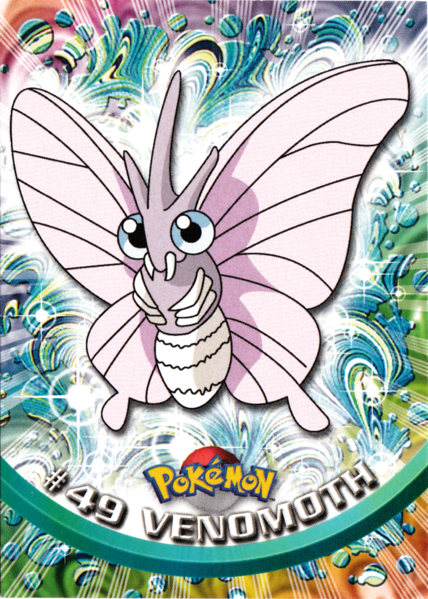 Venomoth (49) [Topps TV Animation Edition Series 1 (First Print)]