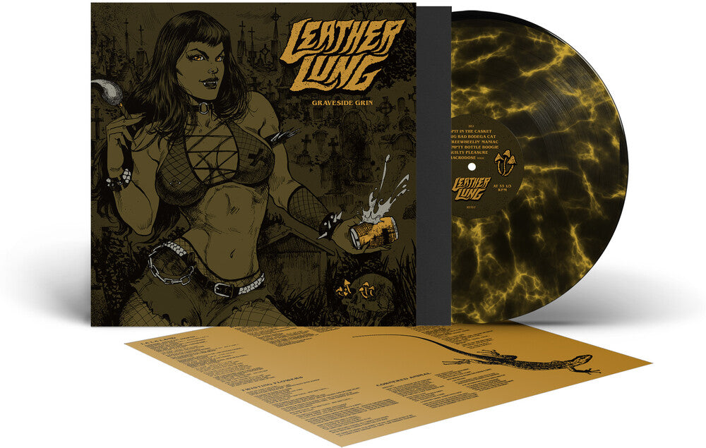 Graveside Grin - Black & Yellow Marble (Blk) (Ylw) [LP]