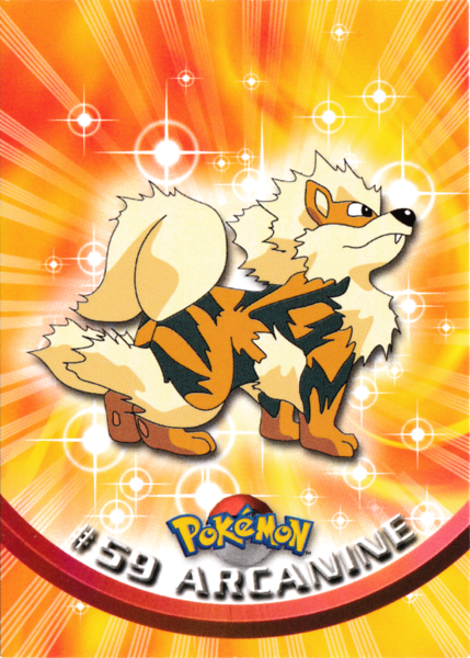 Arcanine (59) [Topps TV Animation Edition Series 1 (Third Print)]