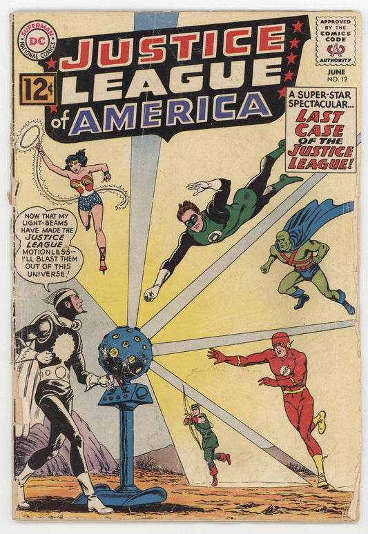 Justice League Of America 12 DC 1962 FR GD 1st Dr. Light Superman Batman Flash