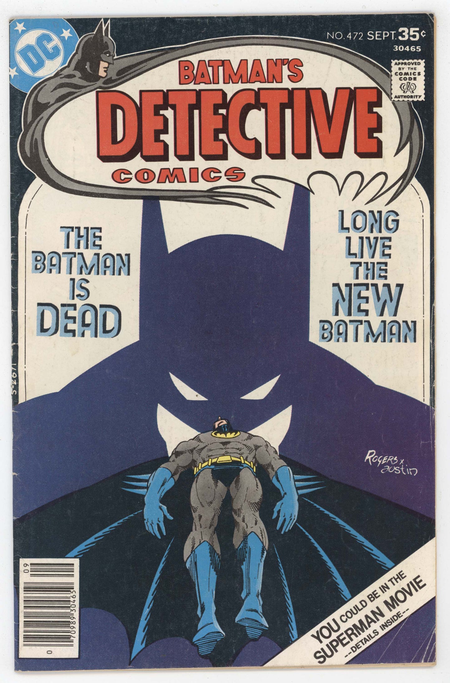 Batman Detective Comics 472 DC 1977 FN Death Hugo Strange Robin Joker