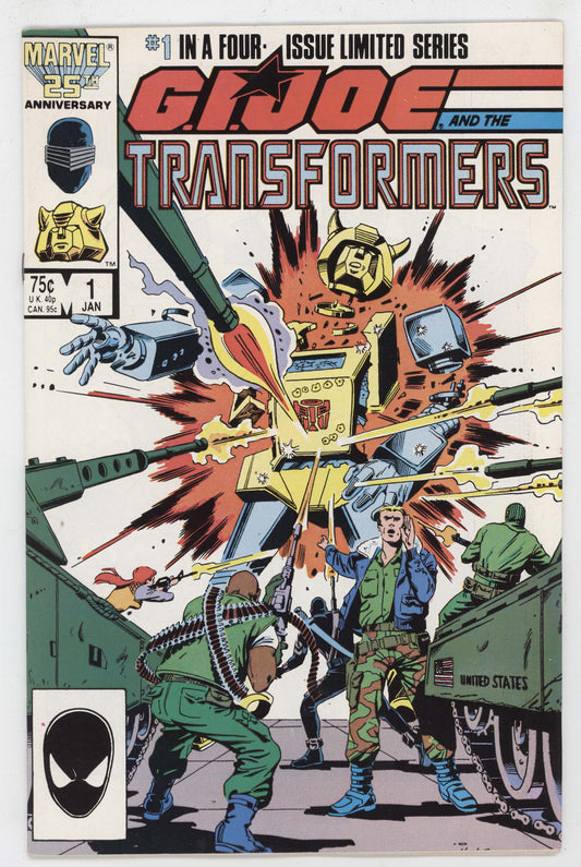 GI Joe And Transformers 1 Marvel 1987 NM- 9.2 Cobra Decepticons