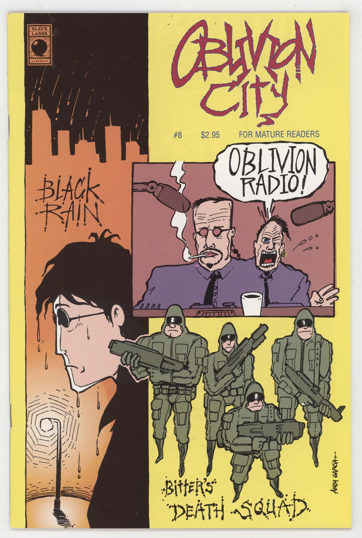 Oblivion City 8 Slave Labor 1992 NM Andy Garcia