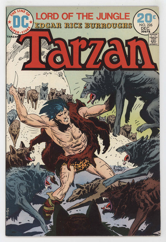 Tarzan 226 DC 1973 VF Joe Kubert Wolf Pack