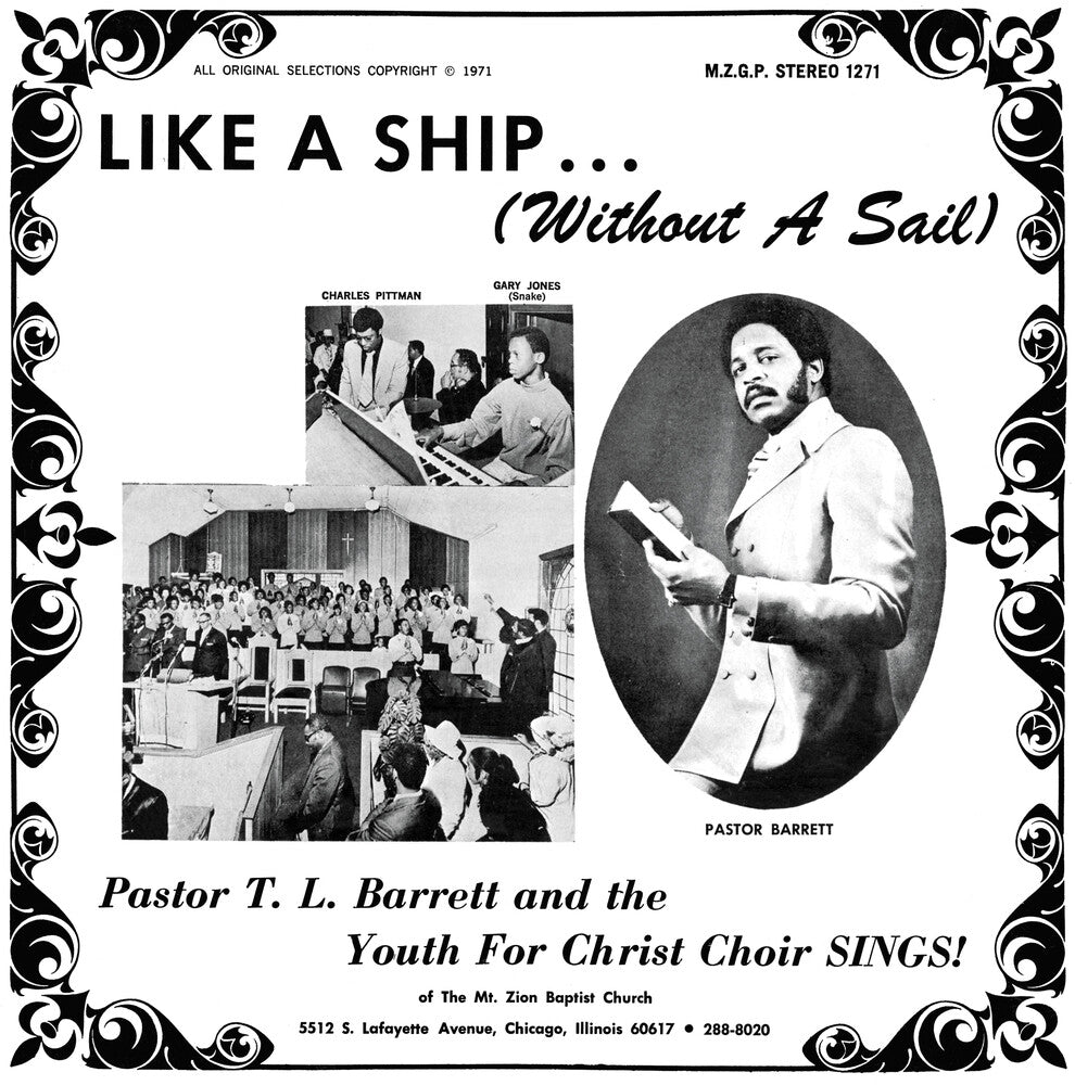 Pastor Barrett  T.L. / Youth For Christ Choir - Like A Ship (Without A Sail) [LP]