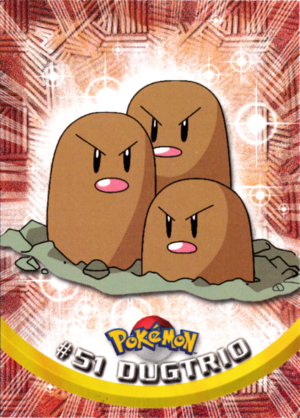 Dugtrio (51) [Topps TV Animation Edition Series 1 (Third Print)]