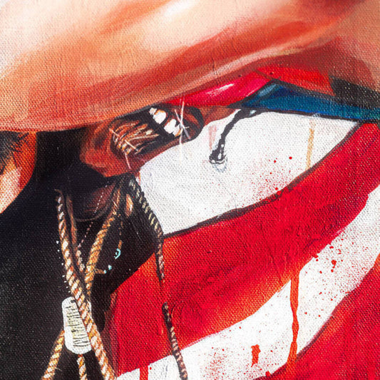 Negro Deluxe - Red W/ Black Splatter (Blk) [Colored Vinyl]