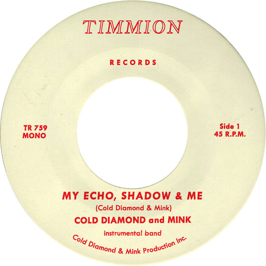 My Echo, Shadow And Me (Instrumental) [7" Vinyl]