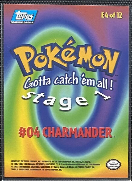 Charmander (E4) [Topps Pokemon the First Movie (First Print)]