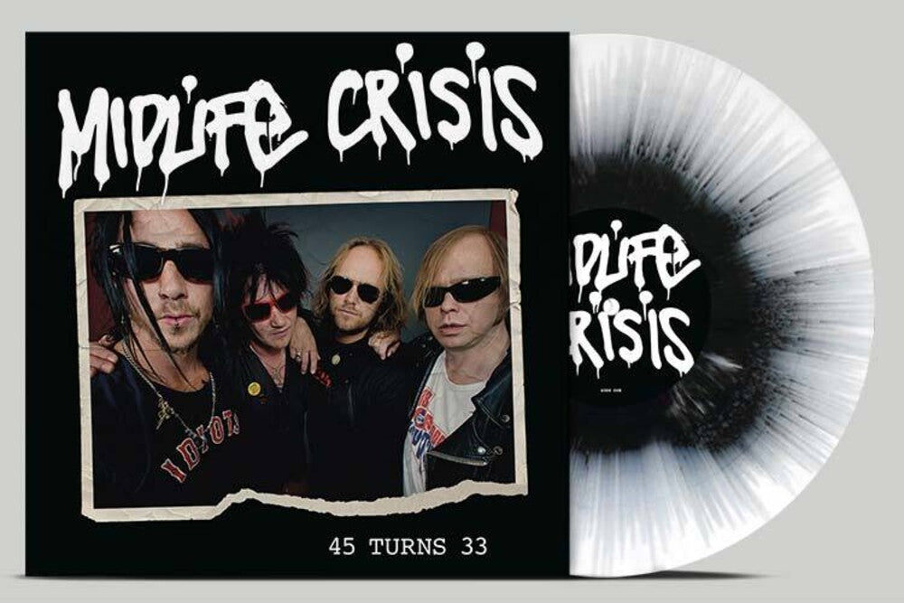 45 Turns 33 - Black/White Splatter (Blk) [Colored Vinyl]