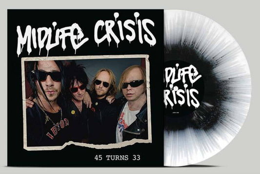 45 Turns 33 - Black/White Splatter (Blk) [Colored Vinyl]