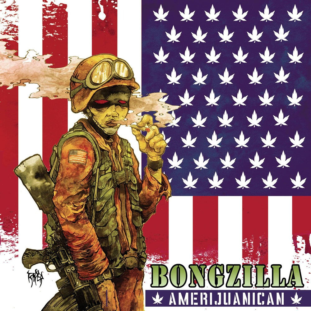 Bongzilla - Amerijuanican - [LP Bone White and Swamp Green Galaxy Effect Merge Vinyl]